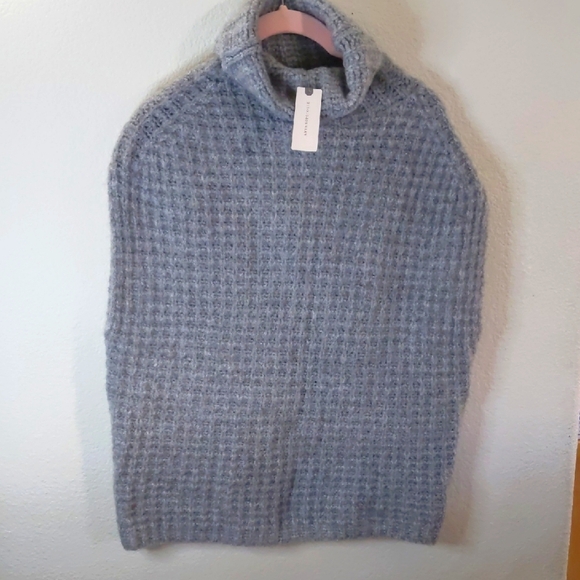 John + Jenn Other - Anthropology Nwt John + Jenn Textured Gray Turtleneck Oversized Lagenlook Xs